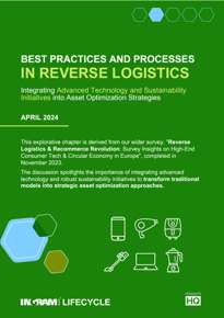 Report cover for 'Best practices and processes in reverse logistics'